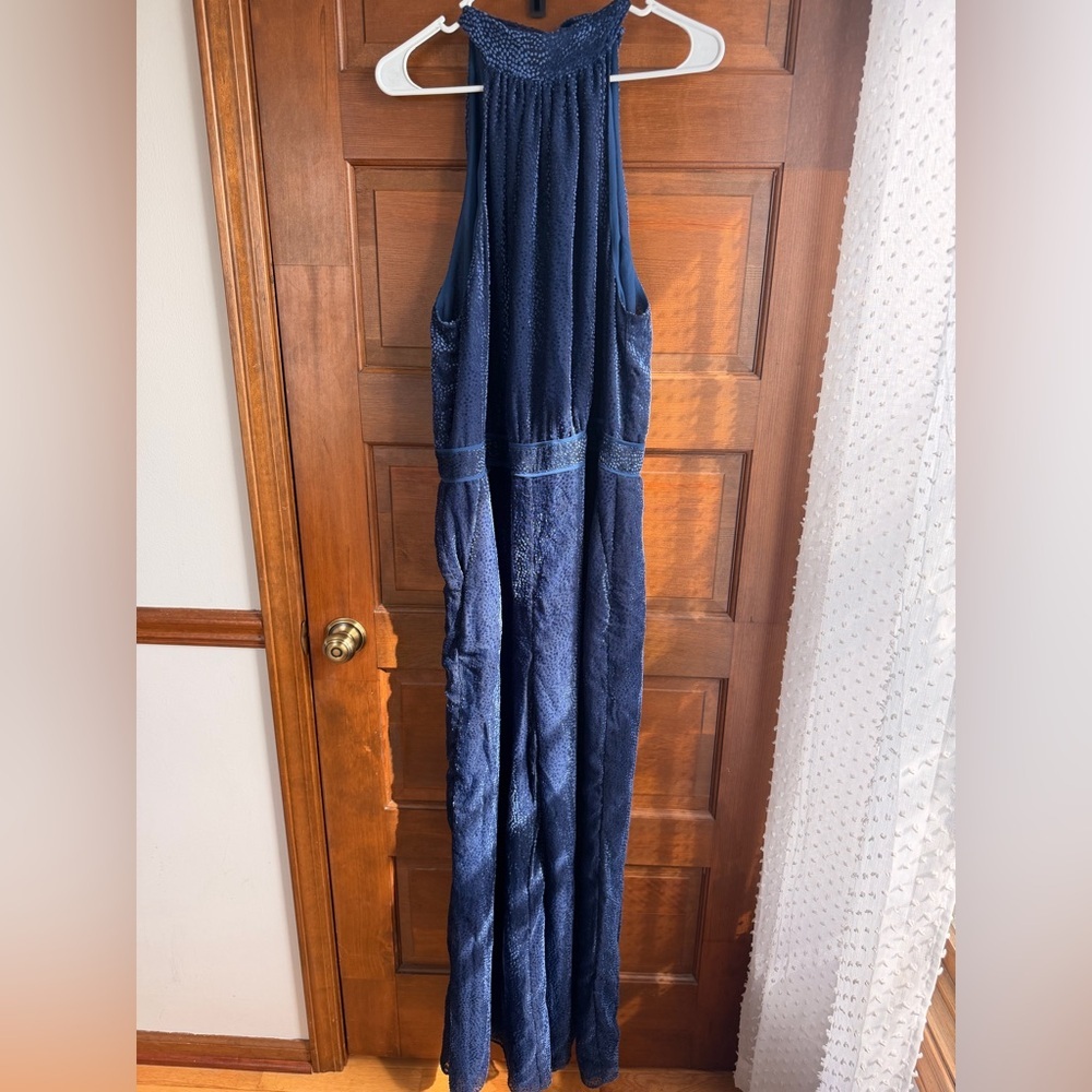 Anthropologie Velvet Nova Jumpsuit in Navy 🦋 - Picture 4 of 12